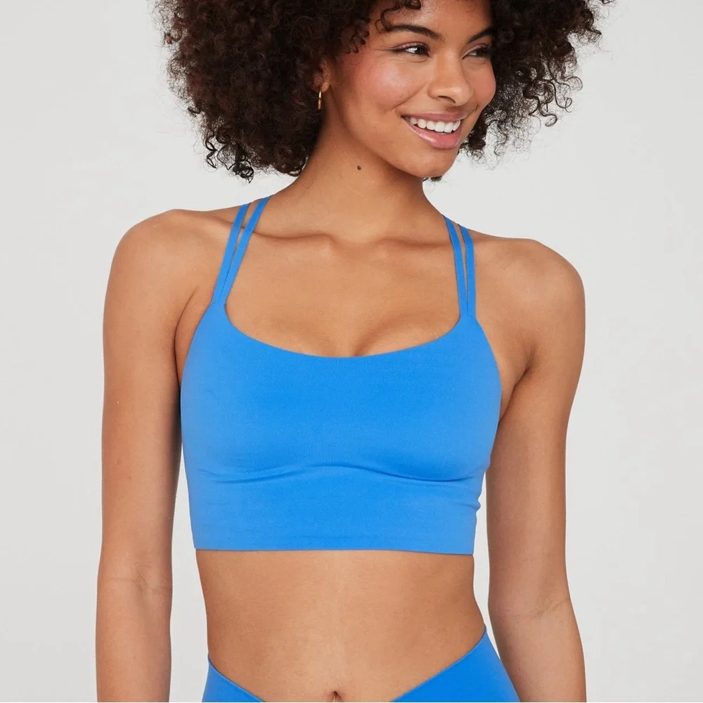 Aerie Blue Sports Bra - Picture 3 of 4